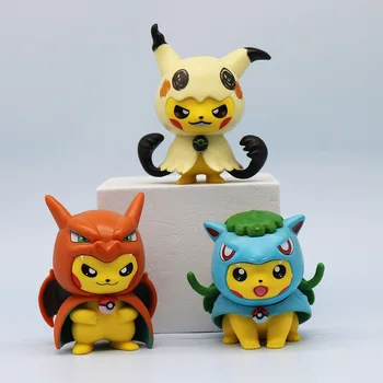 卸売商品 6個/セット 7.5cm ポケモン ピカチュウ コスプレ ゲンガー