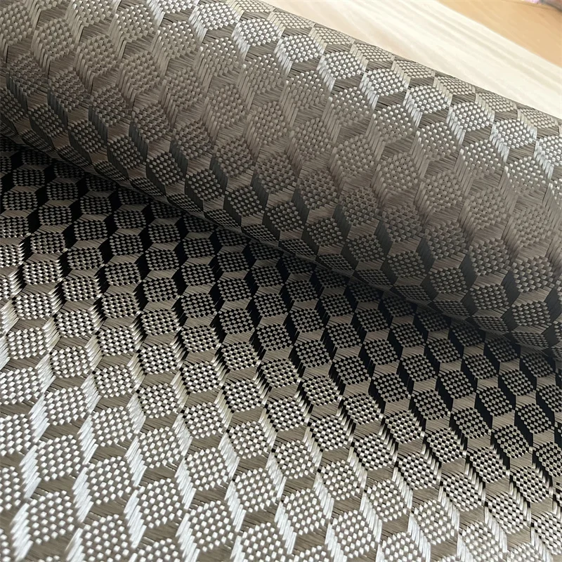 Tessuto Carbonio-Kevlar Esagonale 3K 240g/m² - Nero, Rosso, Blu, Giallo (Blu, 100x50 Cm) - Foto 7