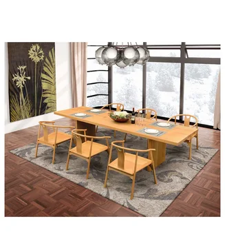 Scandinavian Style Wooden Dining Table with 3 meter long designs