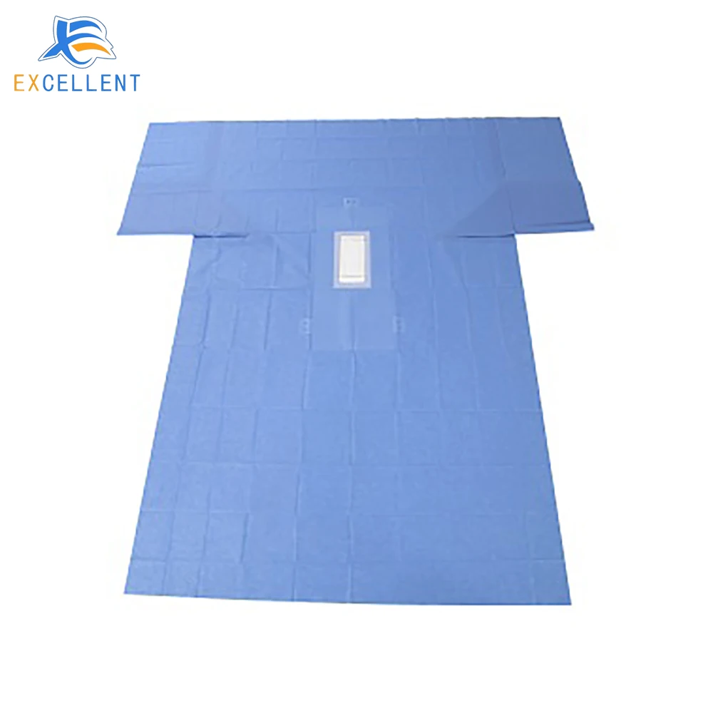 Disposable laparotomy drape