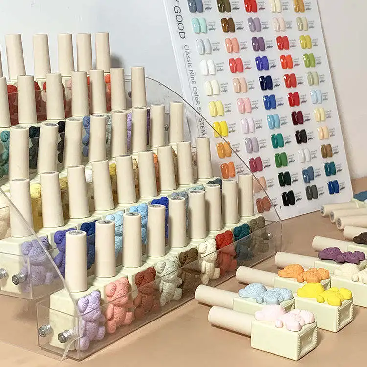 Color Bear Vegan Gel Nail Polish Kit - 60 Colors for Salon