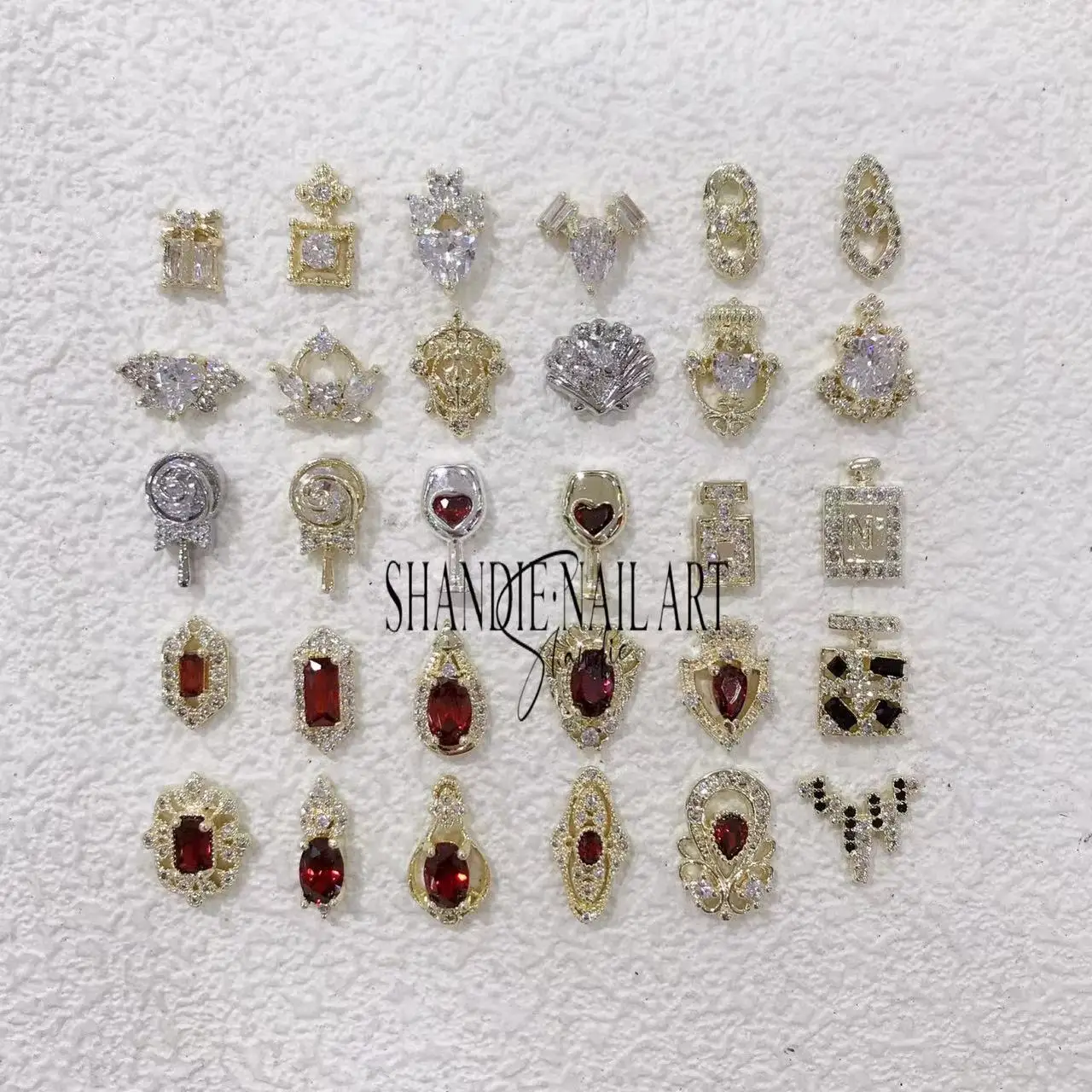Роскошные подвески для ногтей, подвески с 3d цирконом, Разноцветные Алмазные, золотые, серебряные, циркониевые украшения для ногтей, 3d украшения для ногтей