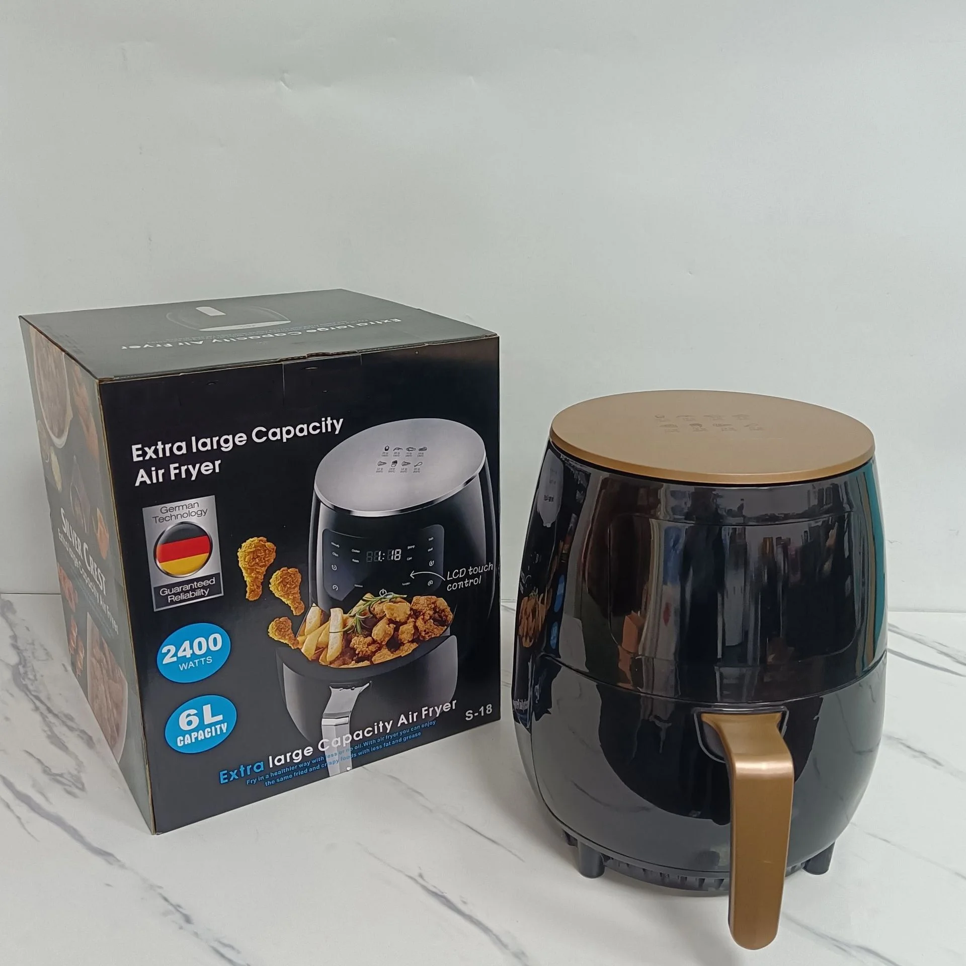 Electric Digital Deep Cooking Oil Free Air Fryer 6L Healthy Electric Fryer Cooking Chicken Air Fryer