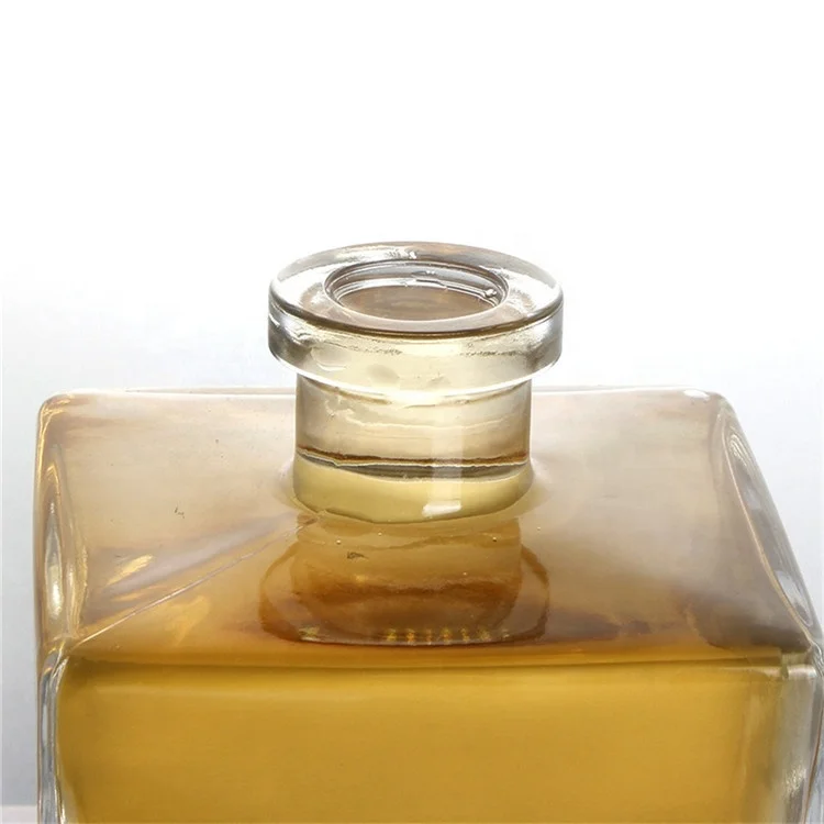 Recyclable Clear Cube Gin Vodka Brandy Rum Super Flint Glass Wine