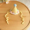 sombrero de helado amarillo