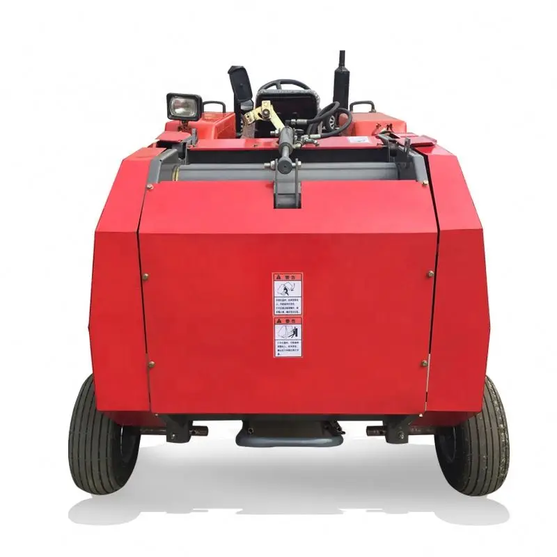 Hand Operated Manual Agriculture Rice Hay Straw Baler Packing Tractor Mounted Netwrap Round Baler Mini Round Machine Baler