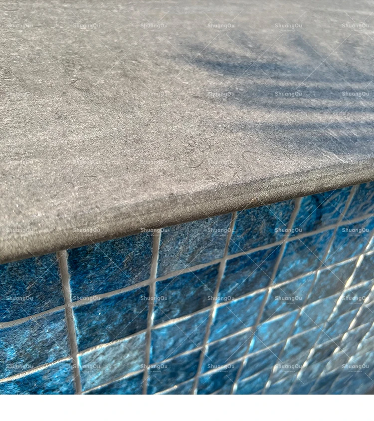 Swimming Pool Coping Tile Modern Anti Slip Tile Ceramic Outdoor Pool Deck Tile Ideas Shuangou