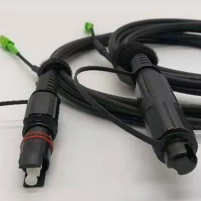 4x6mm Corning Connector 1m SC APC Outdoor Fiber Optic Patch Cord