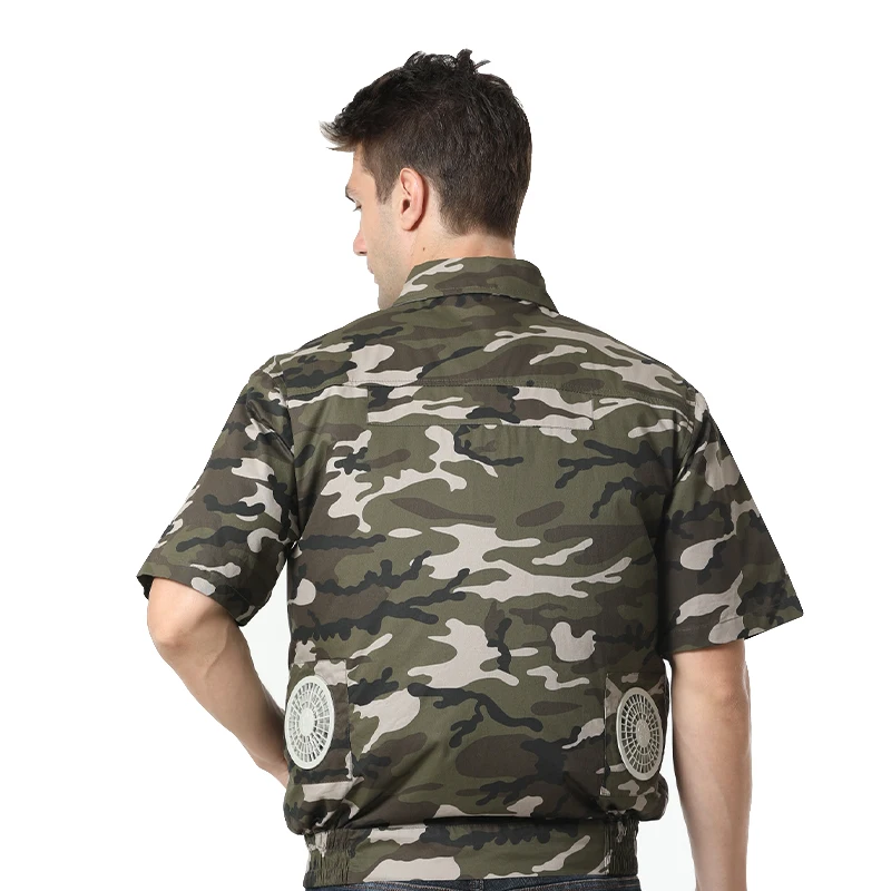 卸売夏男性5 VのUSBバッテリー充電制御エアコンエアコンエアコン服ジャケット