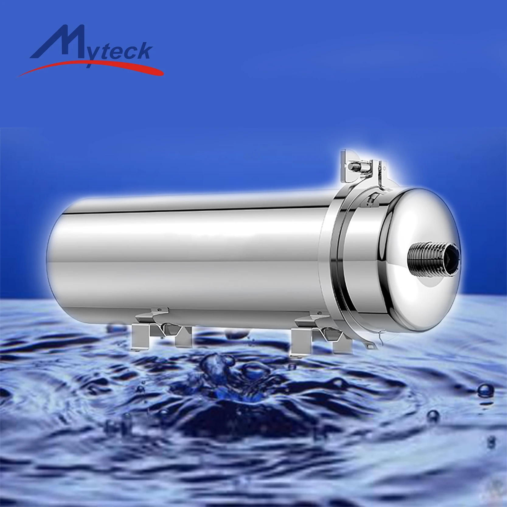 Myteck 2000LPH Enhanced Version Stainless Steel Water Filter PVDF UF Ultrafiltration Membrane for Household Use Effective