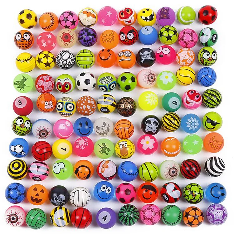 Colorful Bright Solid 27mm 32mm 45mm 49mm Bouncy Various Design ...