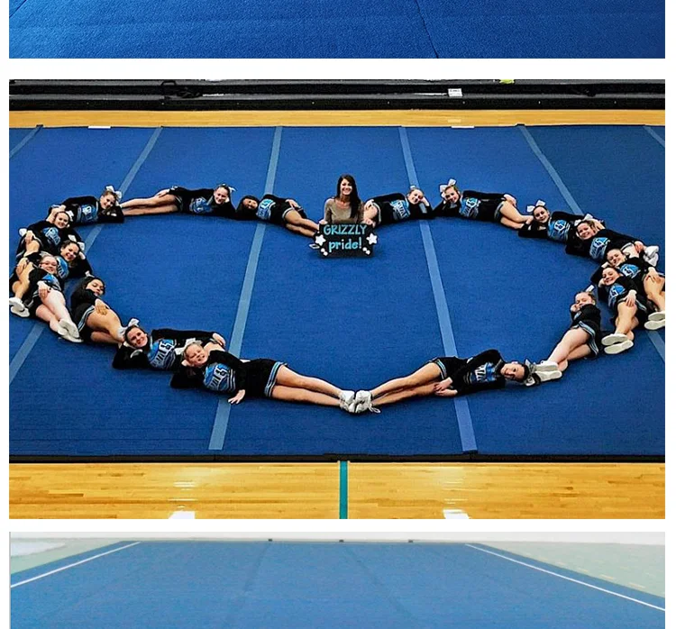 Wholesale Cheerleading Roll Mat Gymnastics Rolled Up Cheer Gymnastics Mats Spring Floors Thick