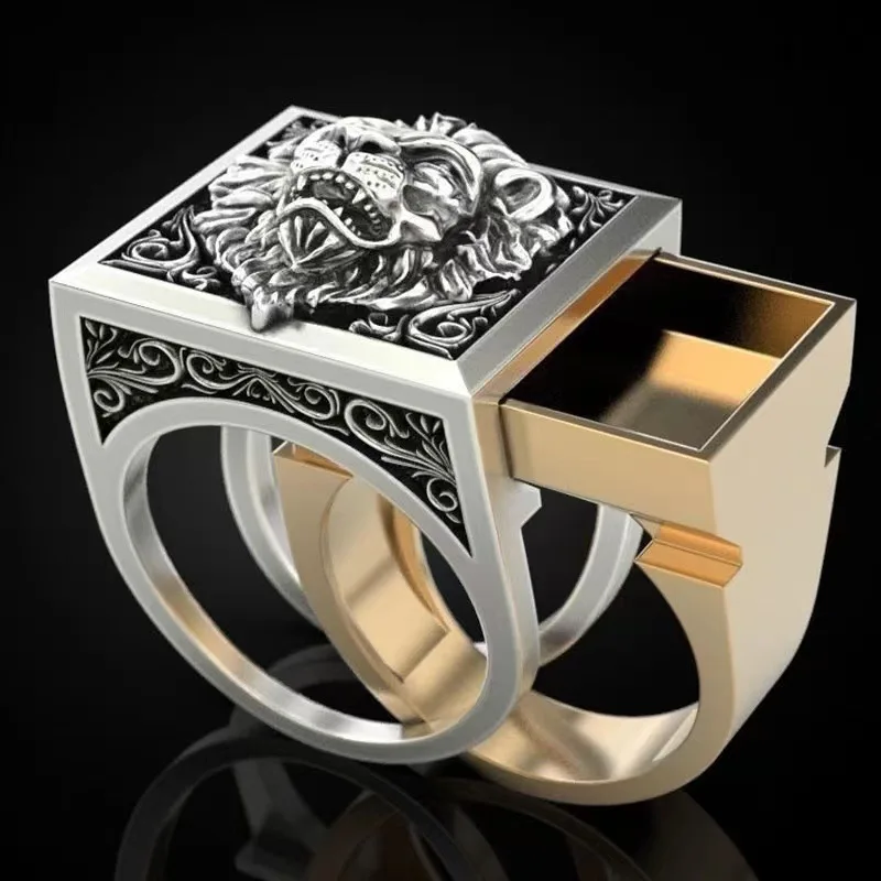 Fashion Mens Chunky Vintage Animal Rings Storage Box Alloy Anime Ring - Buy Vintage  Animal Alloy Anime Ring,Storage Box Alloy Anime Ring,Anime Ring Product on  
