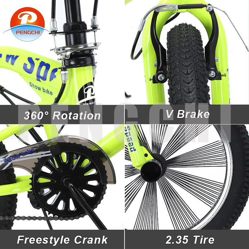 Factory Direct Sales of High-quality 20 Inch Aluminum Alloy Wheels BMX Street Freestyle Bicycle BMX Adult Cycling Bicycle