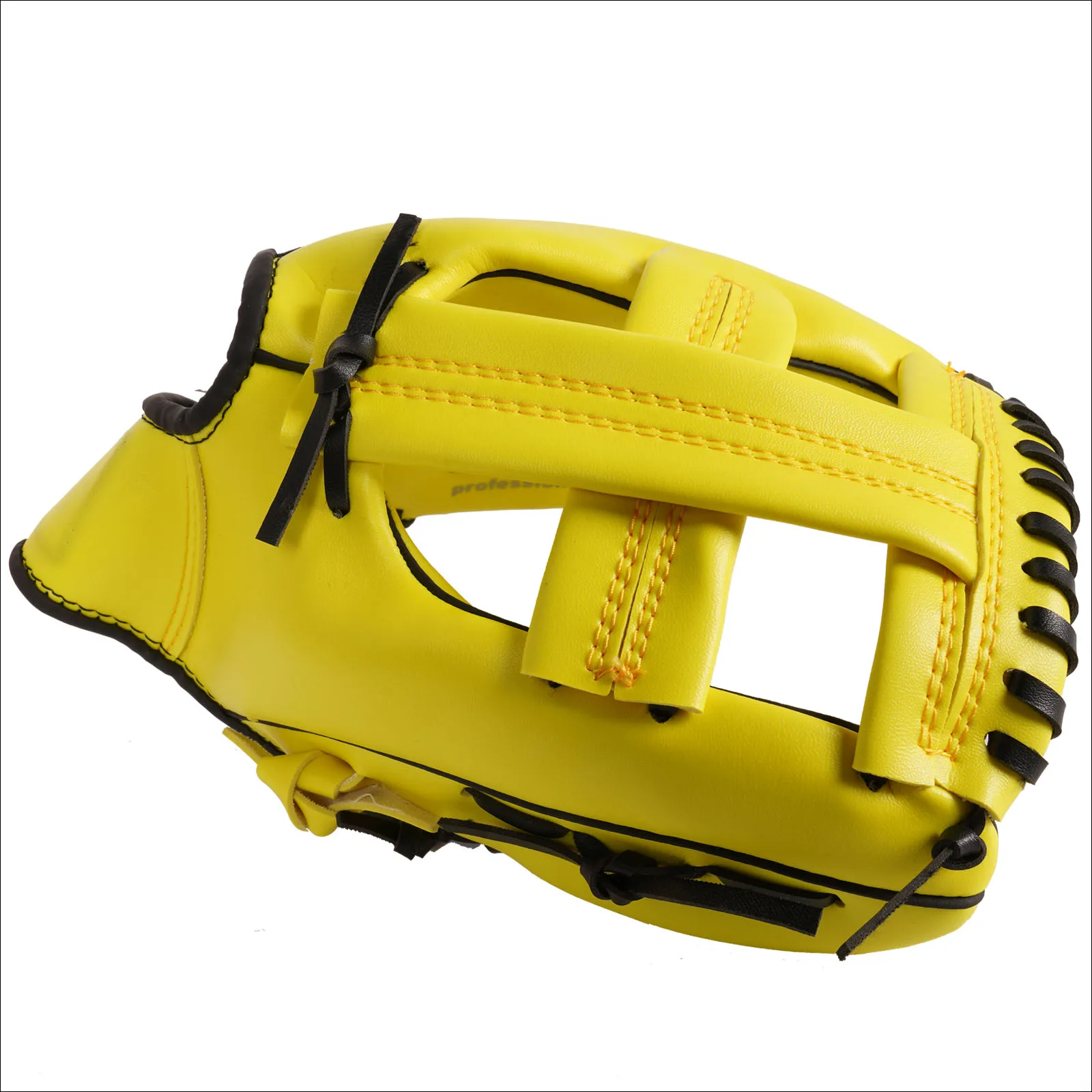 Wholesale 2022 wholesale Professional Custom outdoor hot pink and yellow  kids baseball gloves with leather material gloves From m.