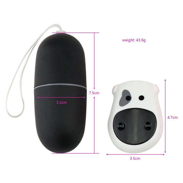 Small Compact Powerful 10 Modes Quiet Waterproof Silicone Remote Control  love Egg Vibrator for Women Pink Black