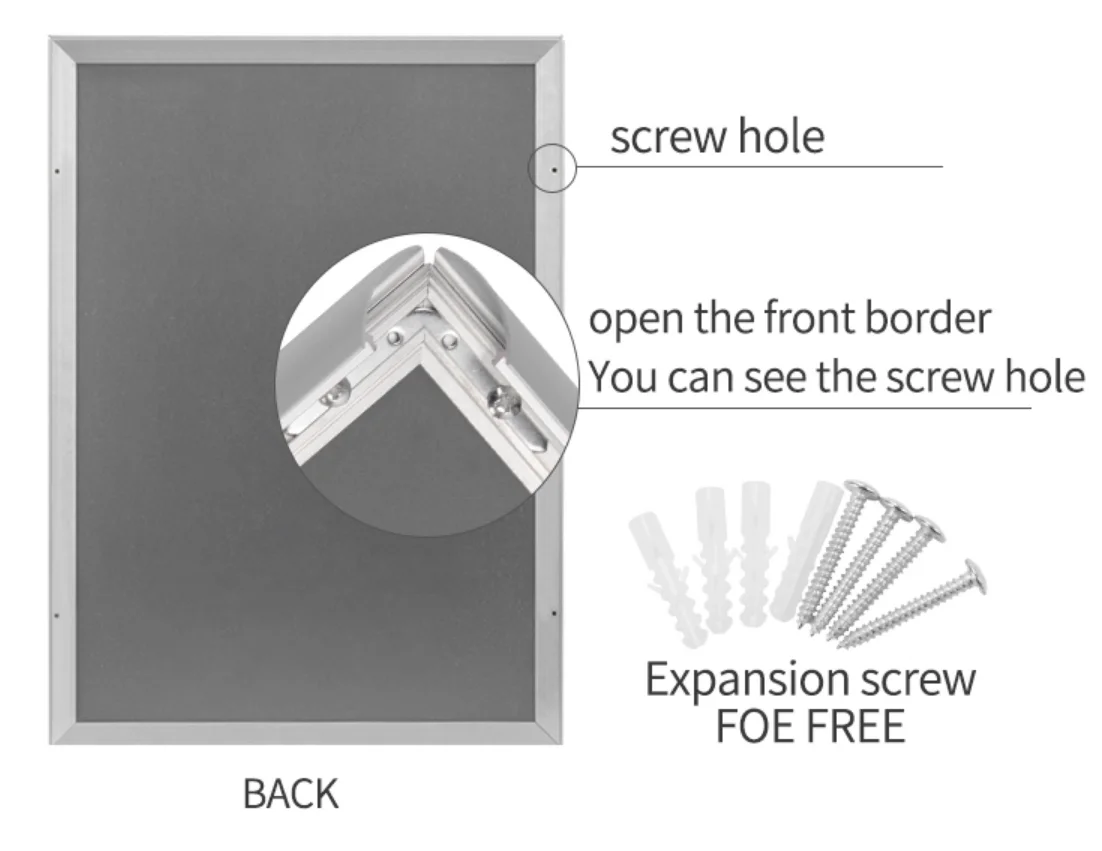 Aluminum Poster Snap Frame A1/a2/a3/a4 Buy A1 Snap Frame,Aluminum