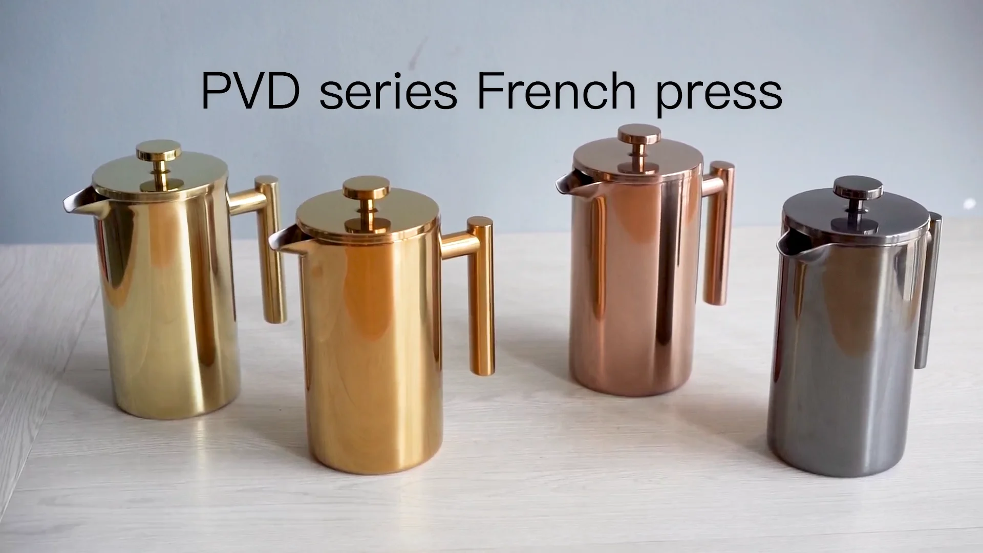 Highwin Factory Wholesale French Press Matt Black Stainless Steel