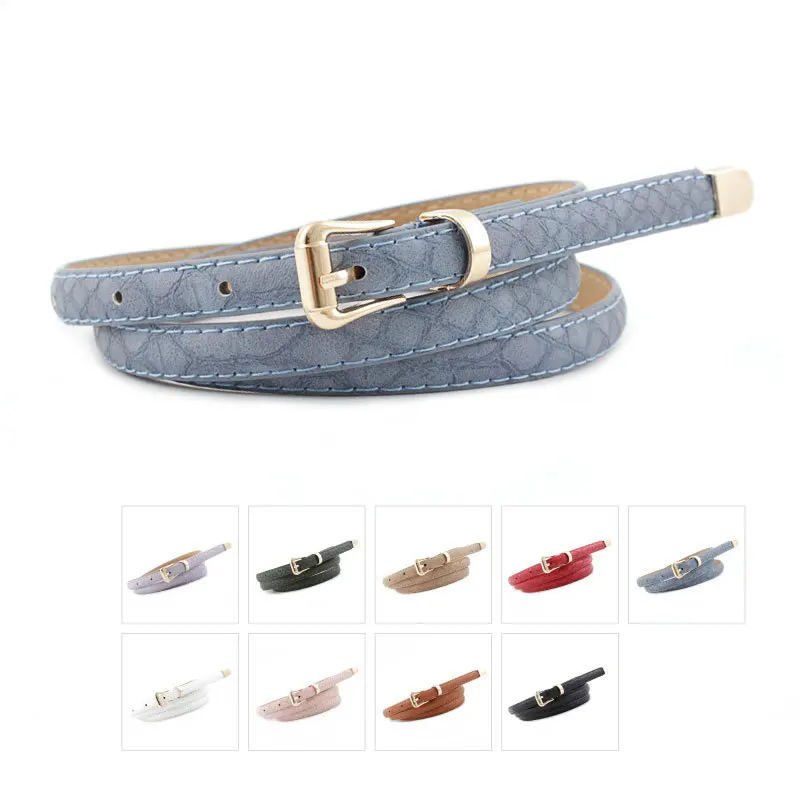 Custom Personalized Women Casual Belts Thin Girls Belts Really Leather ...
