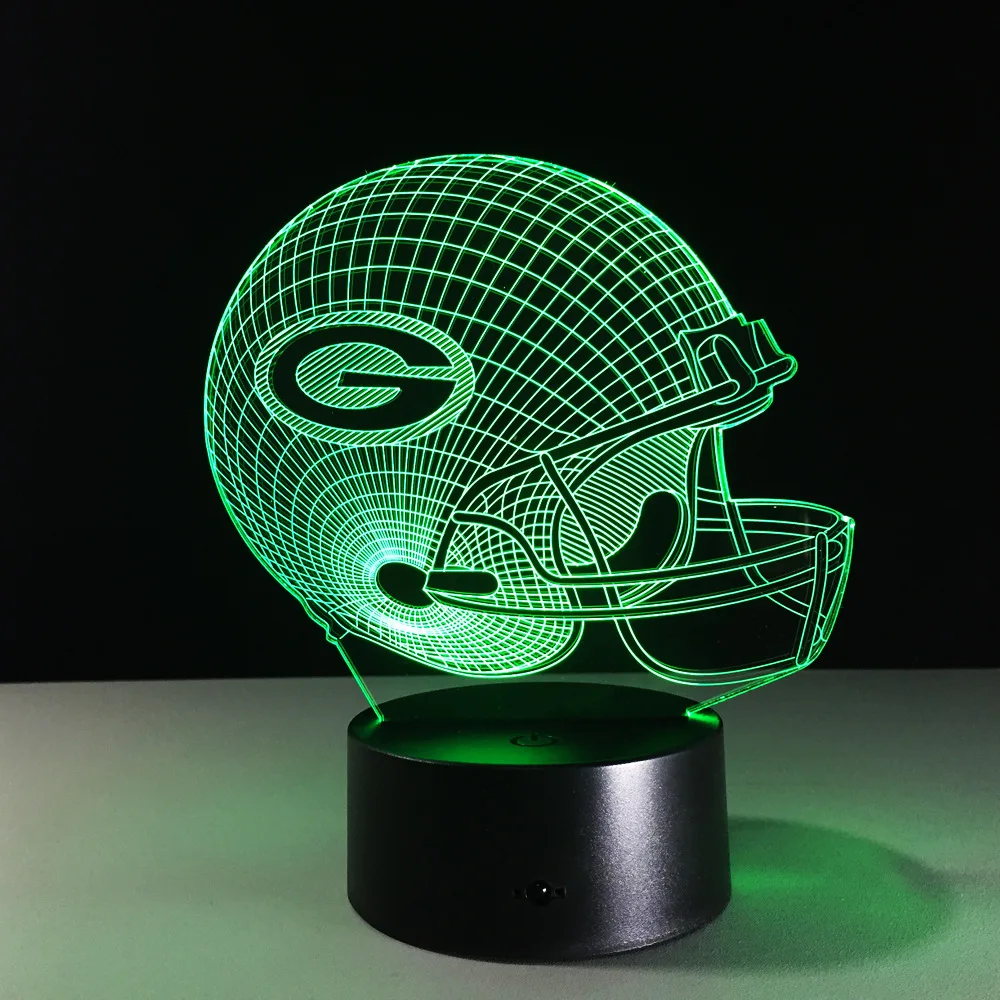 green bay packers small touch lamp