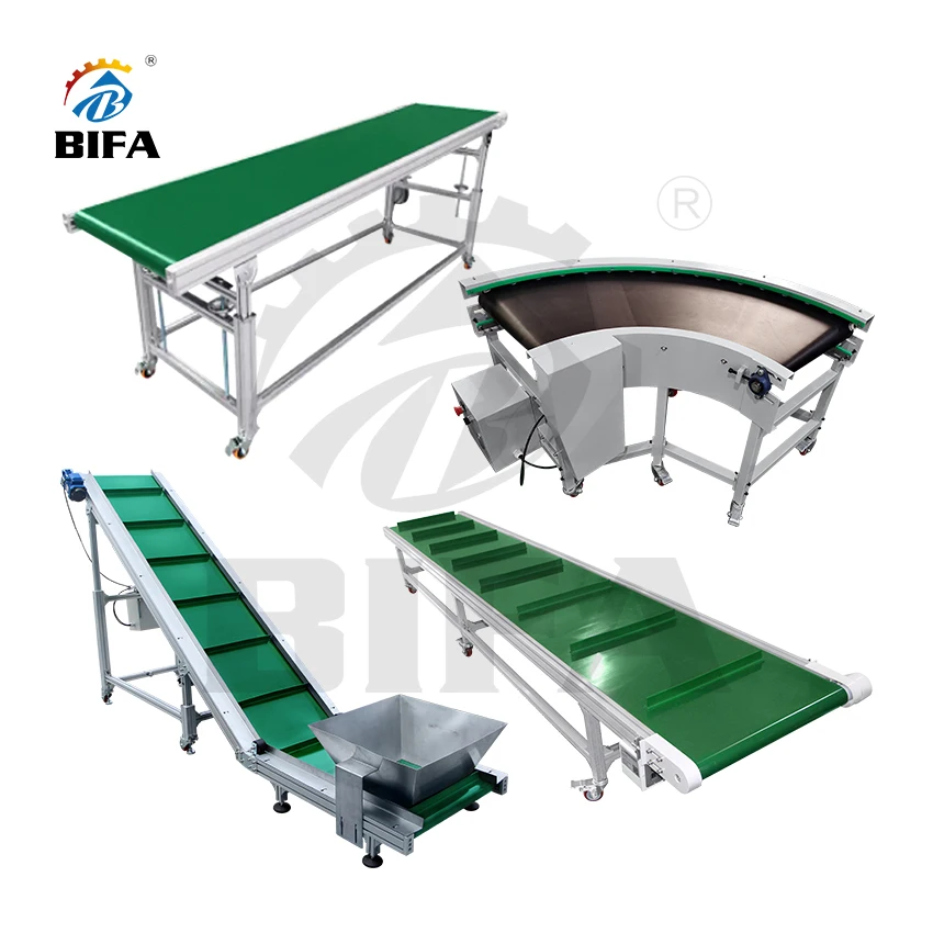 BIFA OEM Conveyer Belt Cinta Transportadora Transport Band PVC PU PP Portable Belt Conveyor Machine