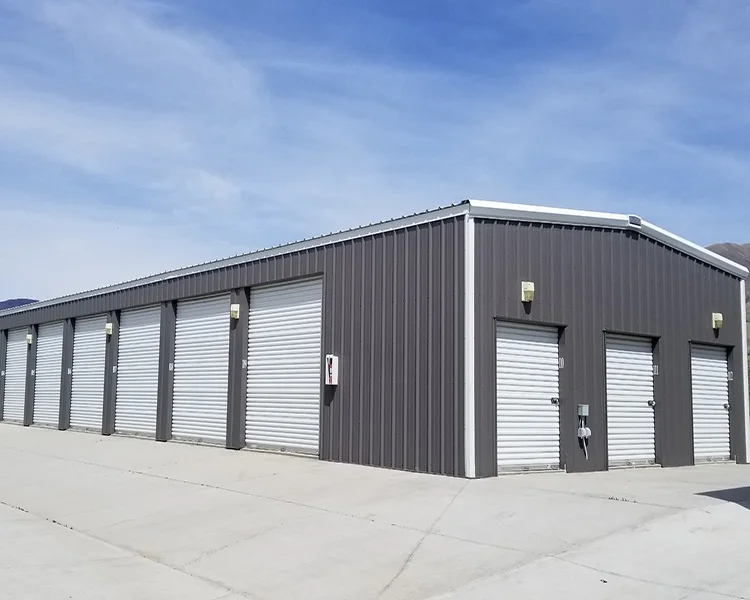 Small Warehouse Layout Design Sheds Storage Outdoor House Self Storage Mini Steel Warehouse Prefabricated