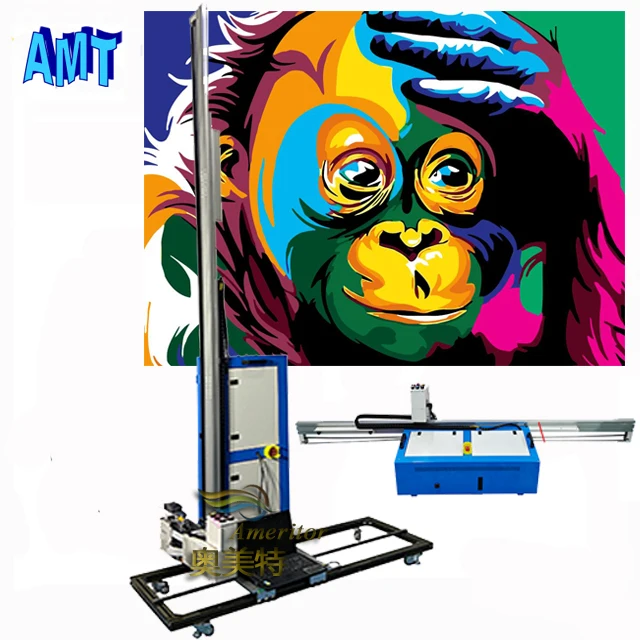 AMT Best Sale 3D Wall Painting Machine Automatic Printer With Print Height 2500mm