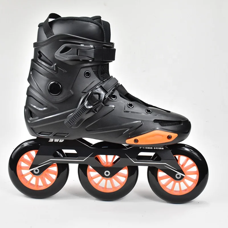 Adult three big wheels inline roller skates shoe