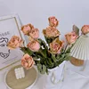 Rosa rosa retrò 10 pezzi