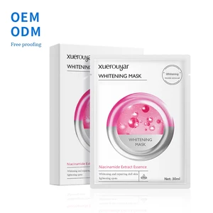 Best Selling OEM ODM Face Mask Niacinamide Extract Essence Sheet Whitening Moisturizing Removing Spot Facial Masks Skin Care