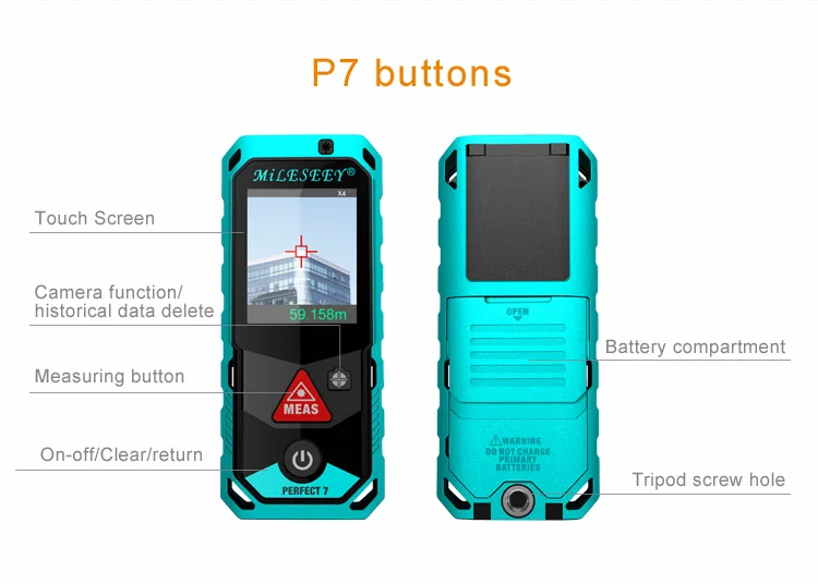 Mileseey P7 200M Wireless Laser Rangefinder - Precision & Convenience