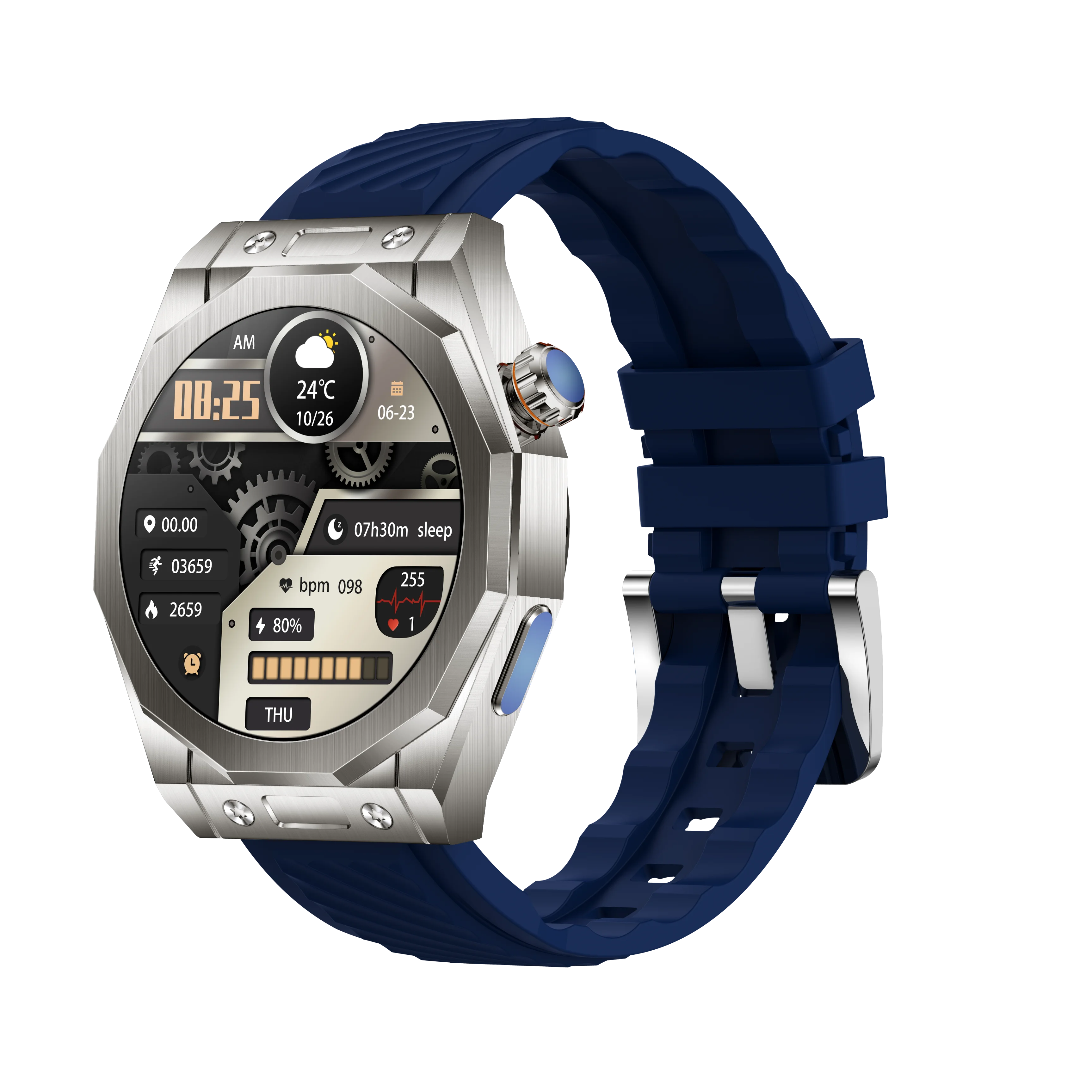 Z83 Max Smart Watch with 3 Straps Amoled Round Screen NFC Ip68 Waterproof GPS Track Smartwatch Z88 Max