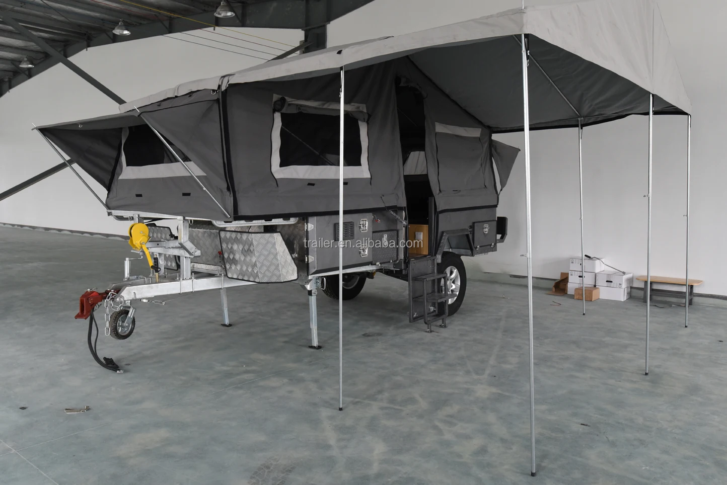 Folding Camper Trailer с подъемной крышей