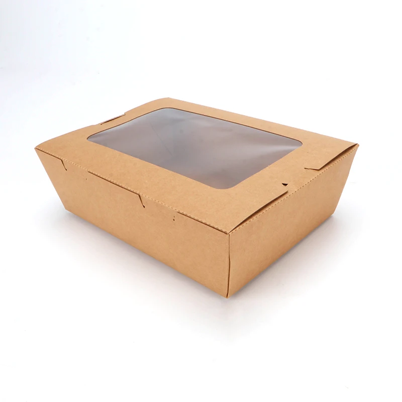 Disposable Foldable Paper Lunch Box Food Grade Fbb Pe Coated Paper For