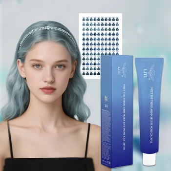 Alibaba Recommend Customizable No Ammonia Healthy Leaves Hair Soft Smooth and Colored Hair Coloring Cream