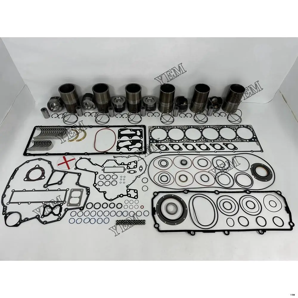 Overhaul Kit With Bearings Cylinder Piston Ring Liner Gasket Set For Caterpillar C11 Excavator Accessories