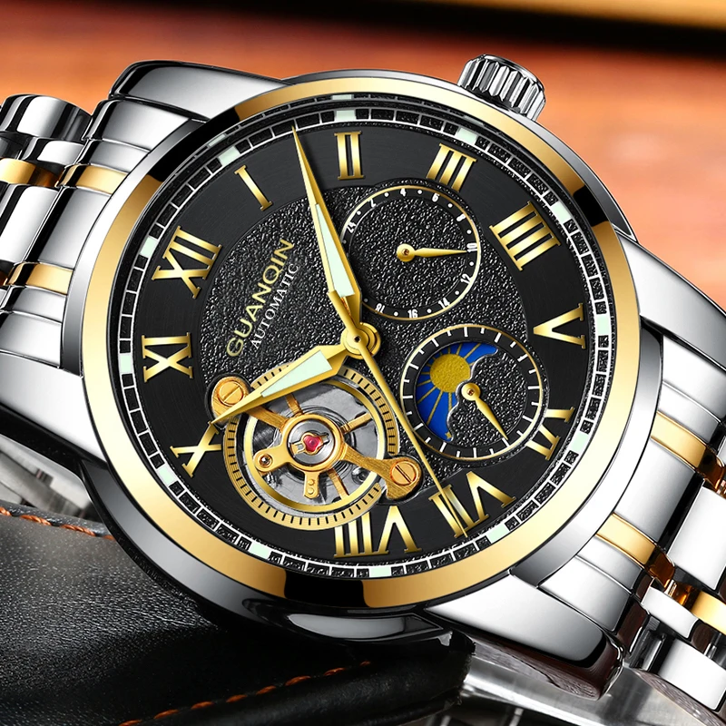 Guanqin skeleton watch hot sale