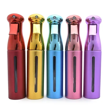 Colorful Spray Bottles for Hairdressing in Stock 300ML PET Barber Plastic Salon Spray Bottles