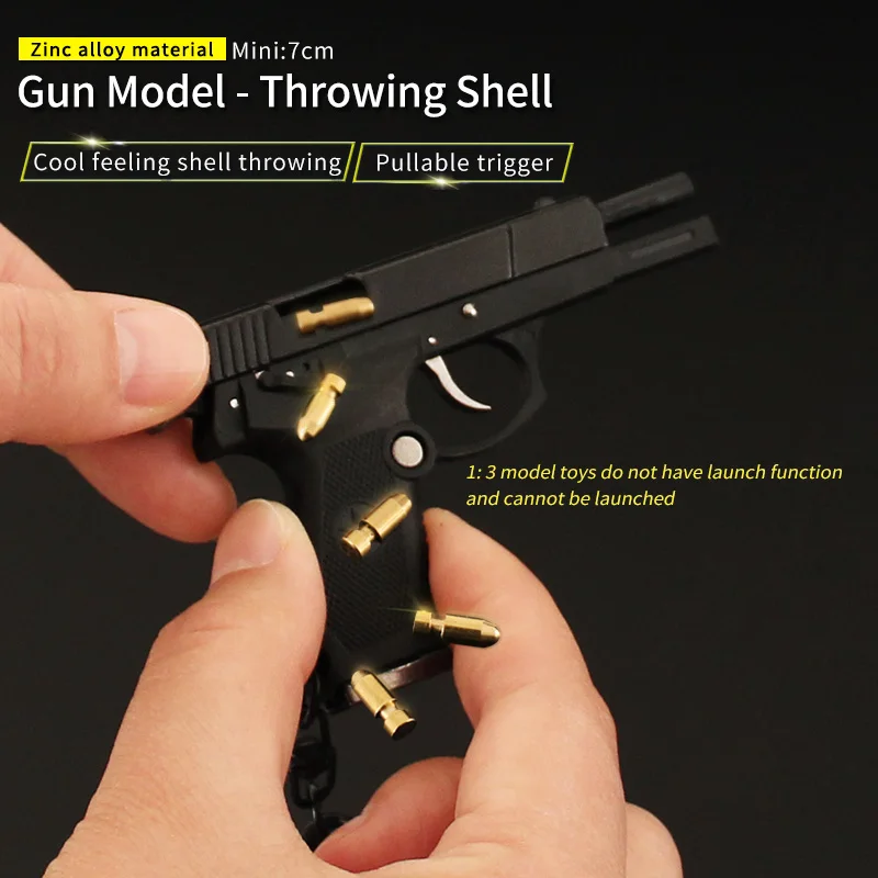 Shell Ejecting Toy Gun Realistic Gun Model Toy Metal QBZ 92 Real Safe for Boys Gifts Disassembly Shell Ejecting Toy Gun