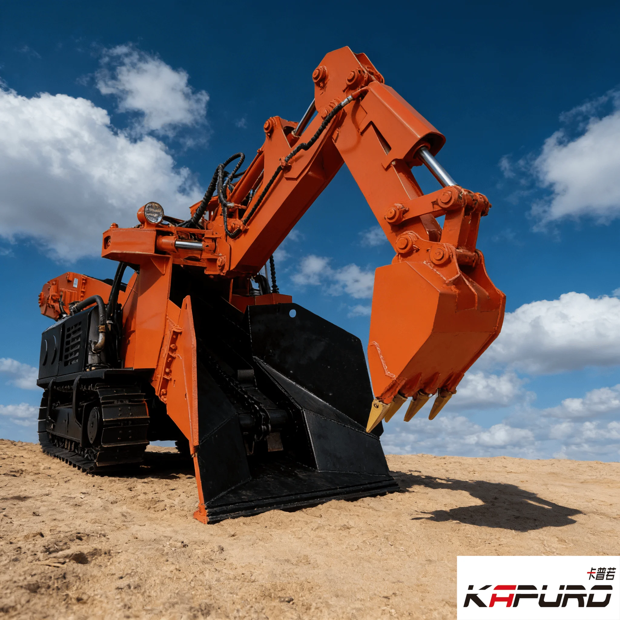 Kapuro MTS-60 Anti-Vibration Energy-Saving for Narrow Tunnel & Small Mining Projects Compact Underground Mucking Loader
