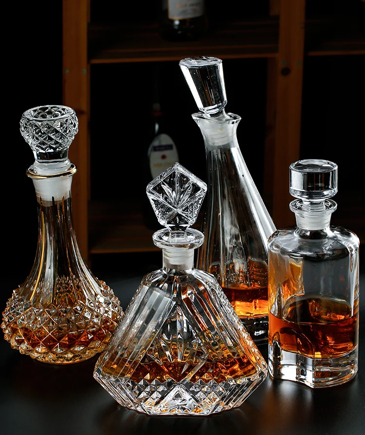Custom Logo Wholesale Scotch Whiskey Decanter Bottle European In Stock
