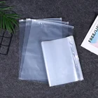 Plastic Bags Printed Frosted Zipper Plastic Bags Transparent With Logo Printed Plastic Clothing Packaging Ziplock Bags