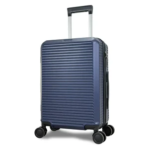 2026 Unisex Aluminum Travel Suitcase Spinner Customizable Large Capacity ABS Lock Trolley Luggage Customizable Color Large