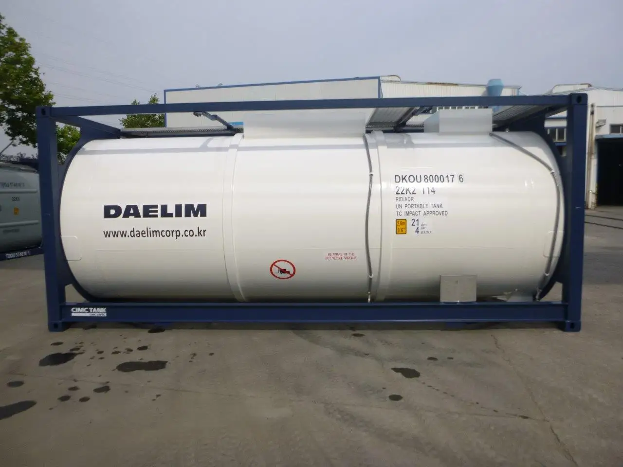 Containers Peroxide ASME ISO 20 Feet 1.8 Mpa T14 60% Grade Hydrogen Peroxide UN Tank Container