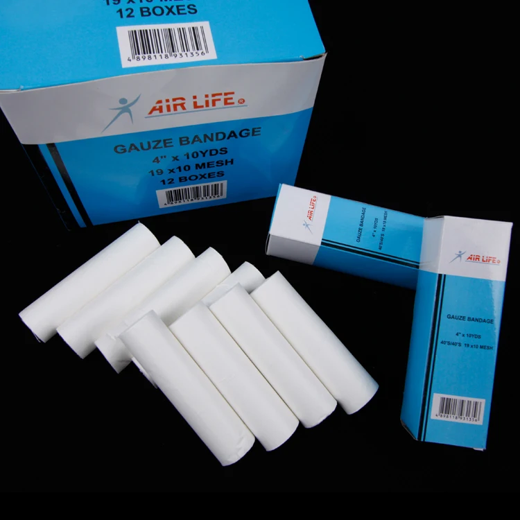 breathable medical dressing cotton gauze bandage roll