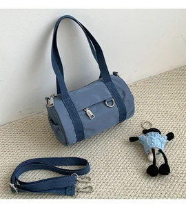 Popular Nylon Material Soft Zipper Handbag  Inner Polyester Large Capacity Women's Hand Shoulder Bags