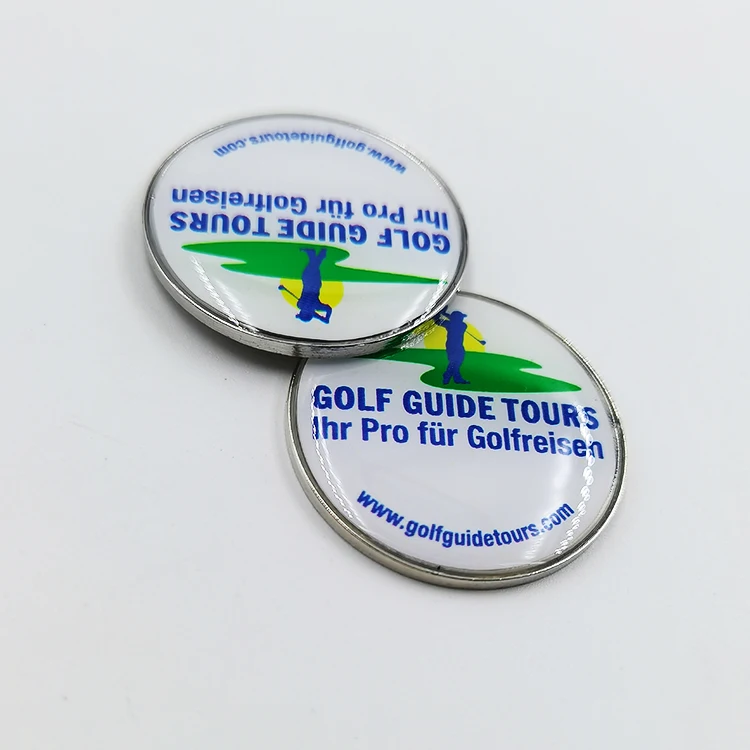 Custom Various Design Metal Ball Markers Golf Accessory With Your Own Logo Magnetic Alphabet Golf Ball Marker factory