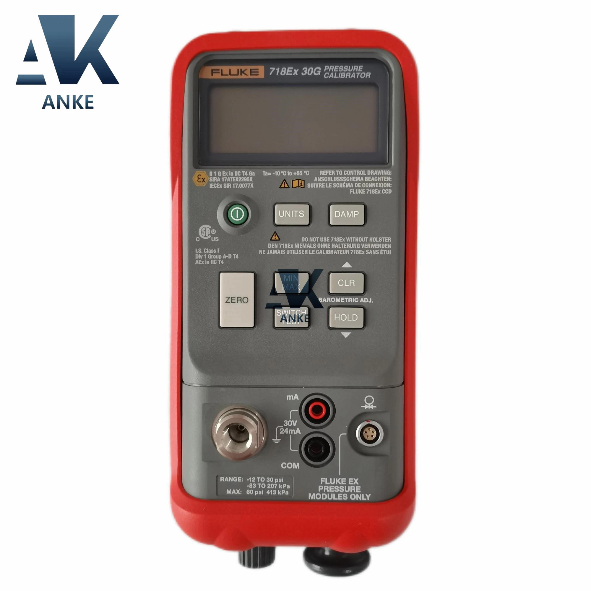 Fluke 718ex300g Intrinsically Safe Pressure Calibrator Buy Fluke