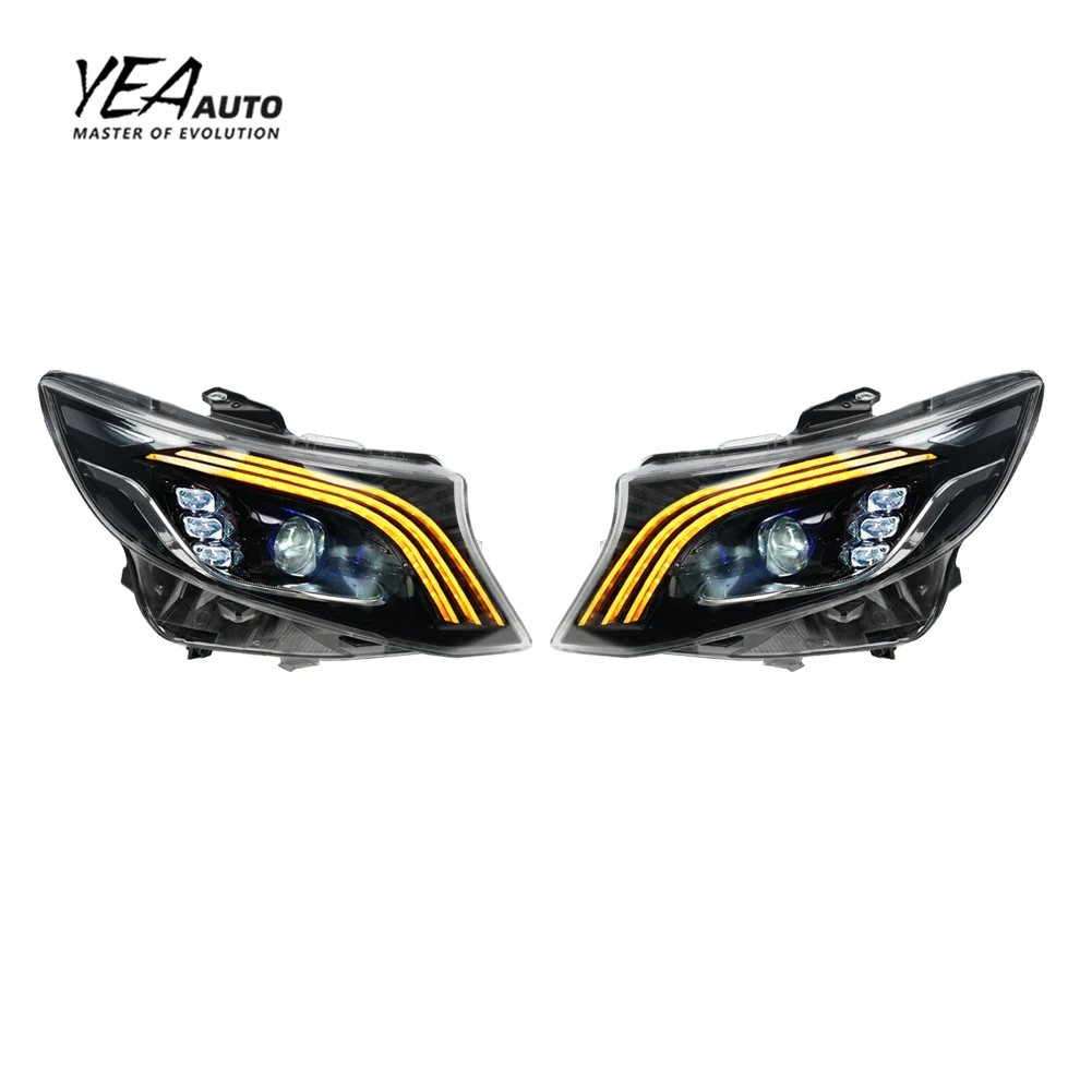 product yea upgrade to maybach style headlights w447 head light led lights for mercedes benz vito v class v260 headlight 2016 -3