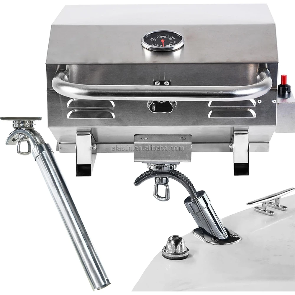 Marine Stainless Boat BBQ Barbecue Yacht Portable Gas Grill with Boat ...